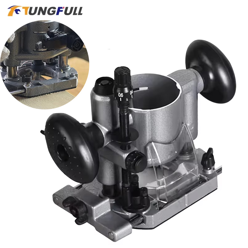 Router Trim Base - Alas Router pelubang kompak, penutup debu