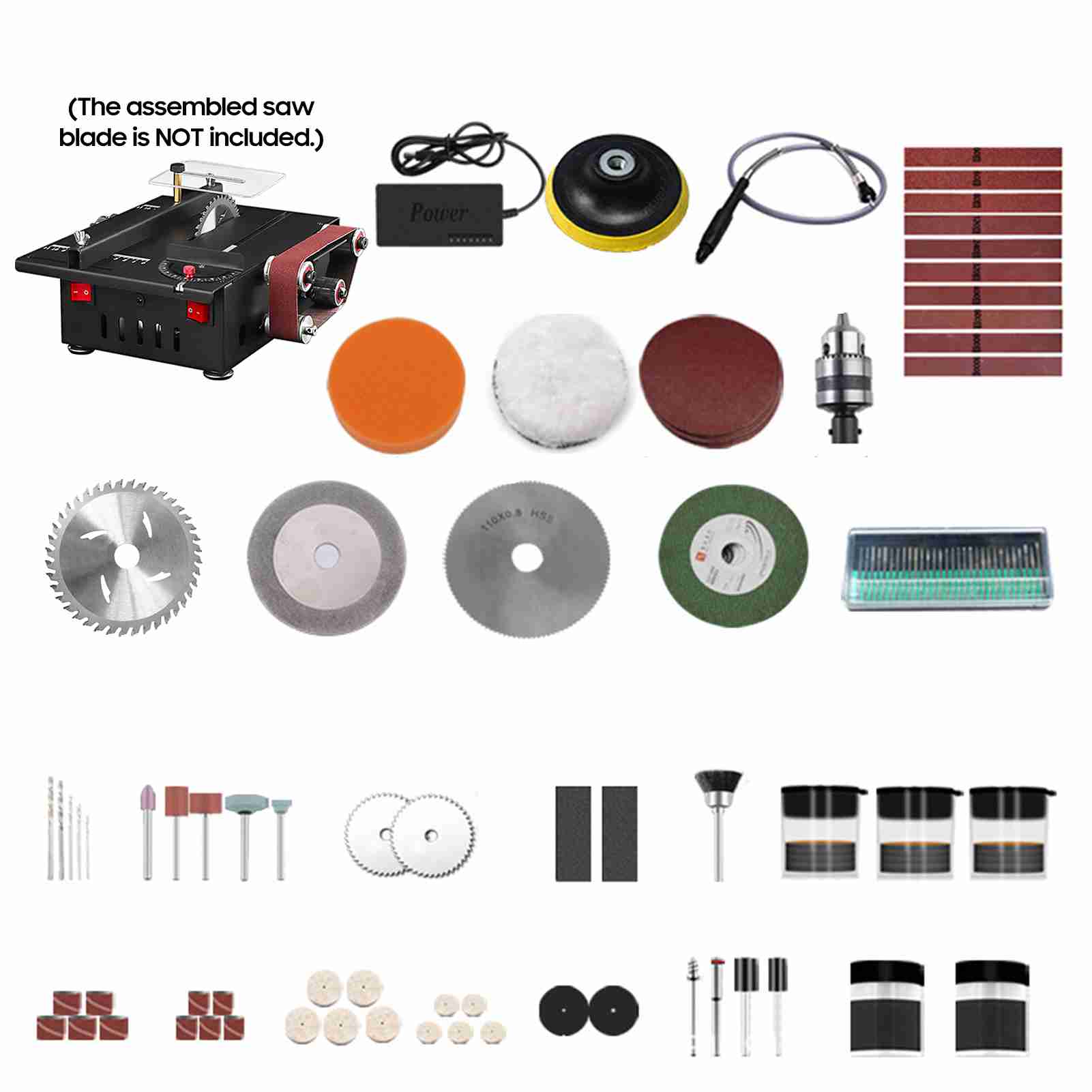 Circular Saw Cordless - Gergaji Bangku Mini 200W dan Sander