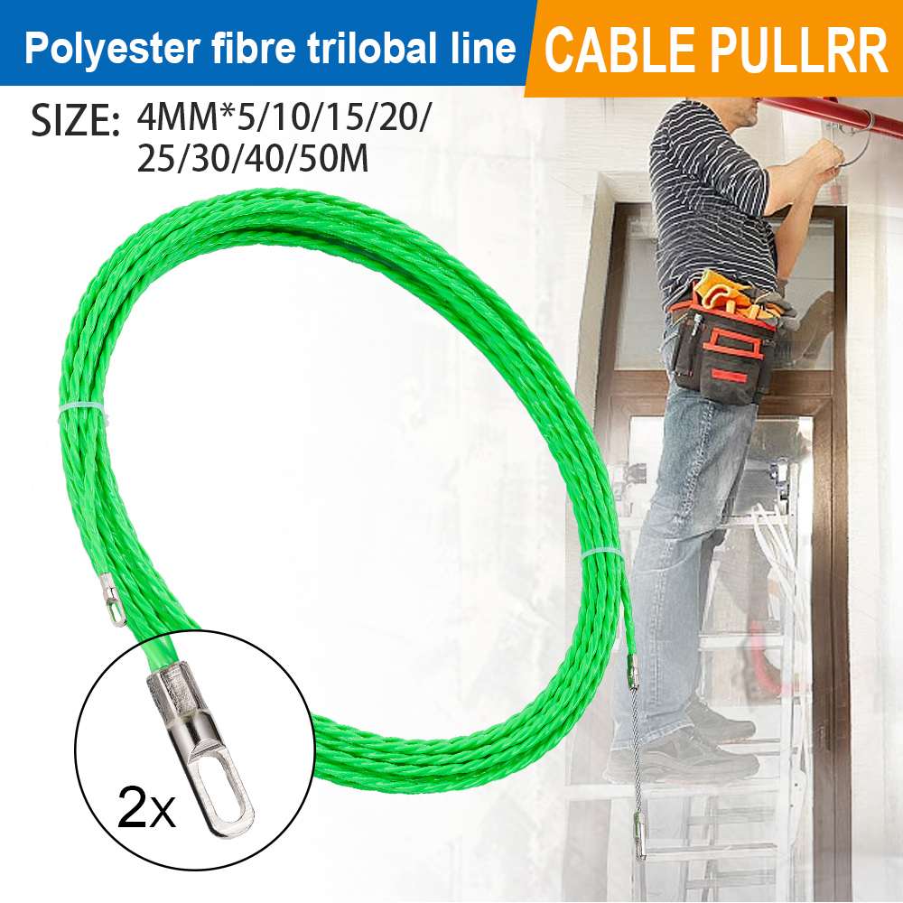 Power Tools Green Color - Kabel Penarik Serat Fiberglass 4MM 5-50M