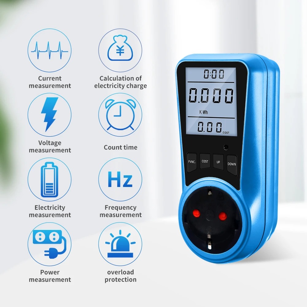 Power Tools Uk Review - Pengukur arus Digital AC 230V, Voltmeter