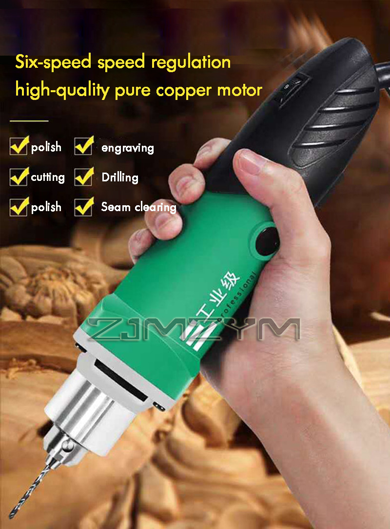 Power Tools For Woodworking - Mesin Ukir Kayu Listrik 6-Posisi Kecepatan