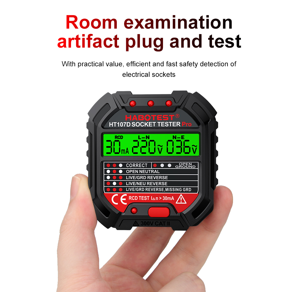 Power Tools Uk Review - HABOTEST Penguji Soket Uji Tegangan EU/UK/US