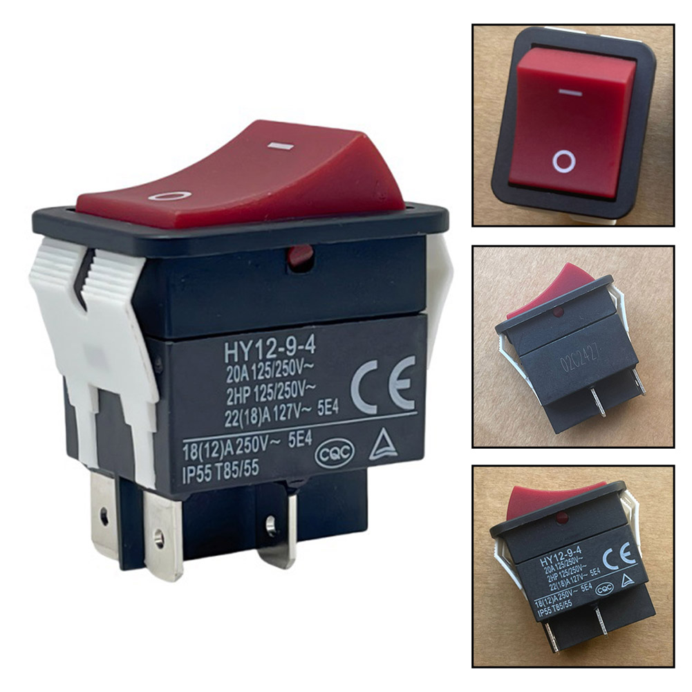 Power Tools For Woodworking - Sakelar Rocker HY12-9-4 20A AC250V IP55