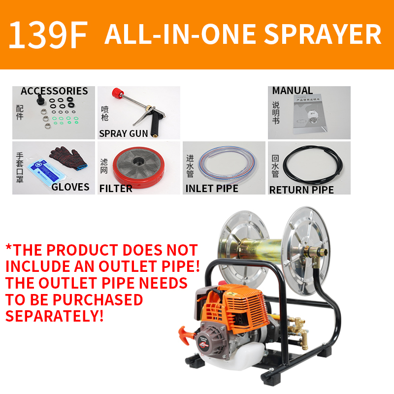 Power Tools Youtube - 139F/140F Alat Semprot Terintegrasi Roll-and-tube Empat