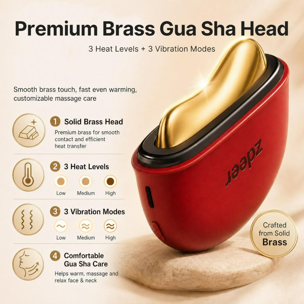 1Set Alat Pijat Wajah Gua Sha  - Power Tools Red ulasan dan harga