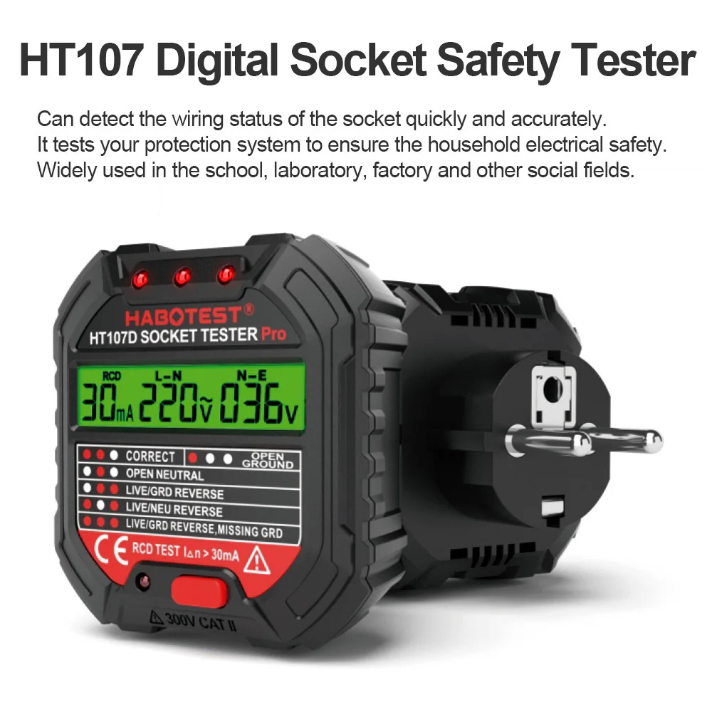 HT106/HT107 detektor soket Out - Power Tools Uk Review ulasan dan harga