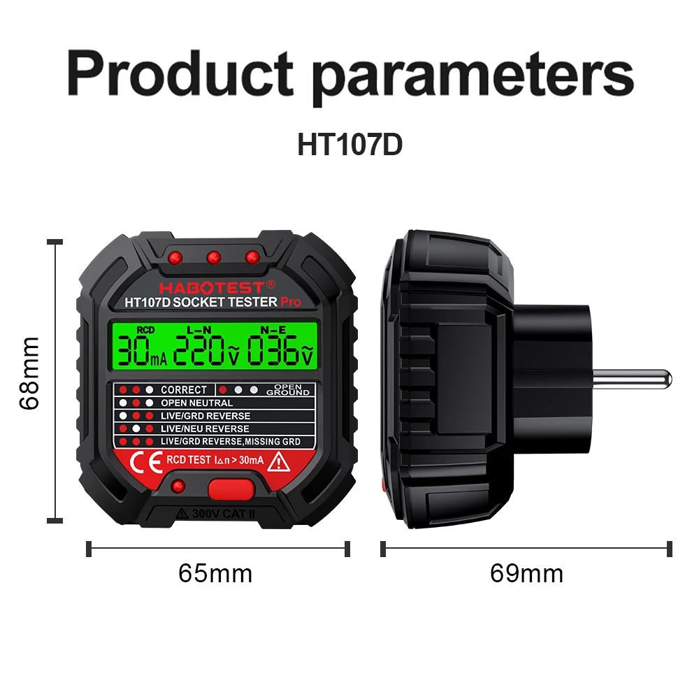 HT106/HT107 detektor soket Out - Power Tools Uk Review ulasan dan harga