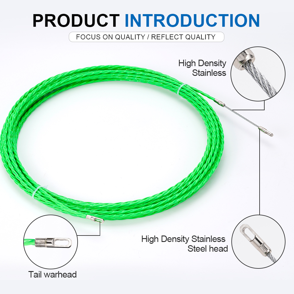 Kabel Penarik Serat Fiberglass - Power Tools Green Color ulasan dan harga