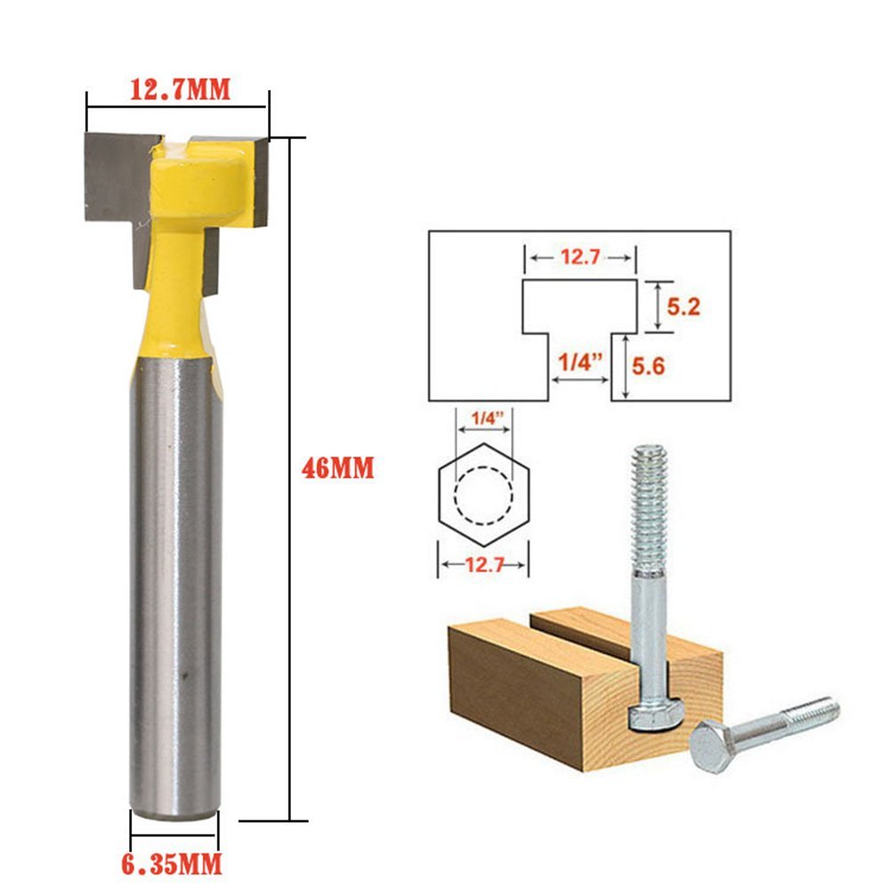 A11I 1/4 Inci Shank T-slot Pem - Power Tools For Woodworking ulasan dan harga