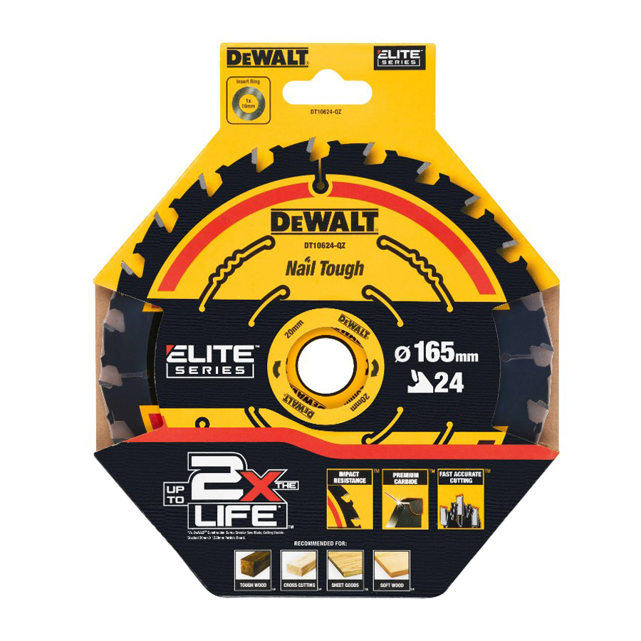 DEWALT DT10624-QZ 1/3 Buah 24T - Power Tools For Woodworking ulasan dan harga