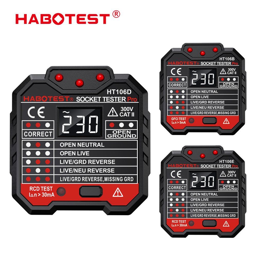 HABOTEST HT106 Digital Socket  - Power Tools Uk Review ulasan dan harga
