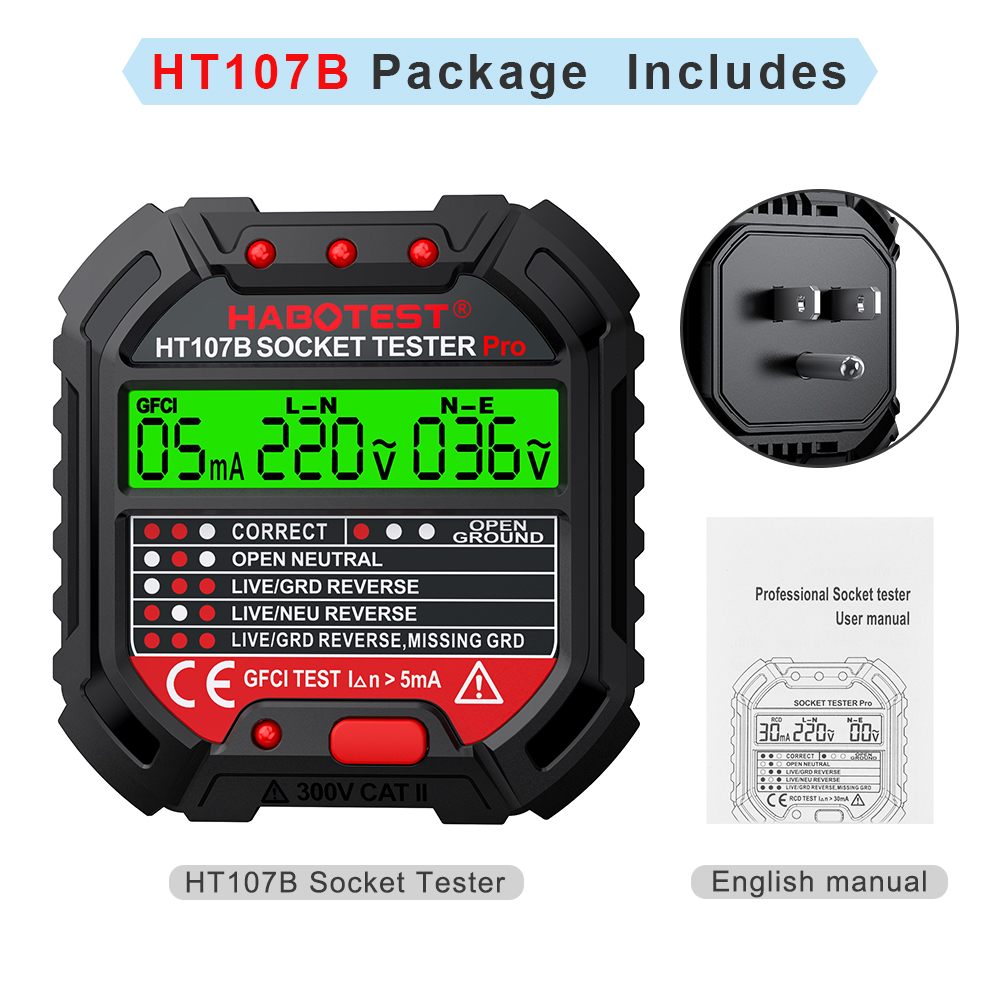 HABOTEST Penguji Soket Uji Teg - Power Tools Uk Review ulasan dan harga