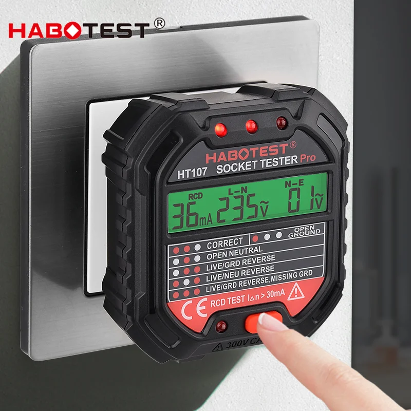 HT107 Pro Digital Socket Teste - Power Tools Uk Review ulasan dan harga