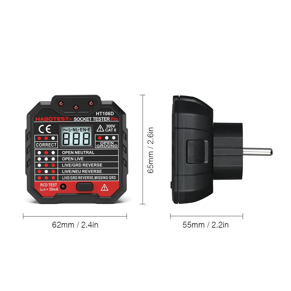 HT107 Pro Digital Socket Teste - Power Tools Uk Review ulasan dan harga