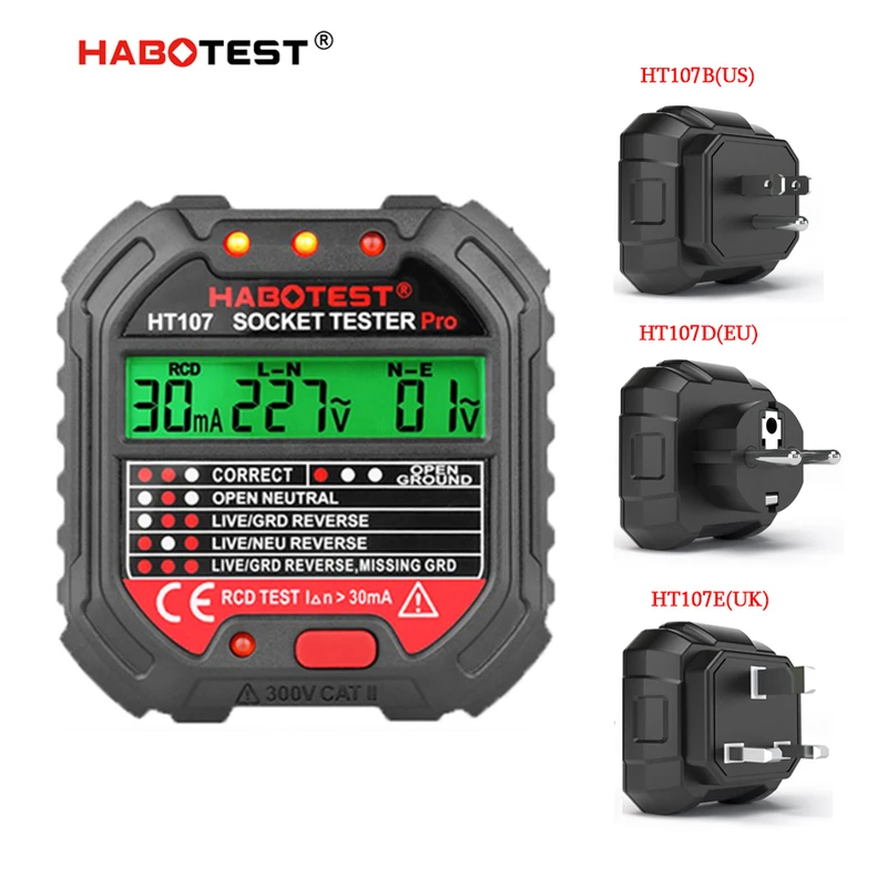 HT107 Pro Digital Socket Teste - Power Tools Uk Review ulasan dan harga